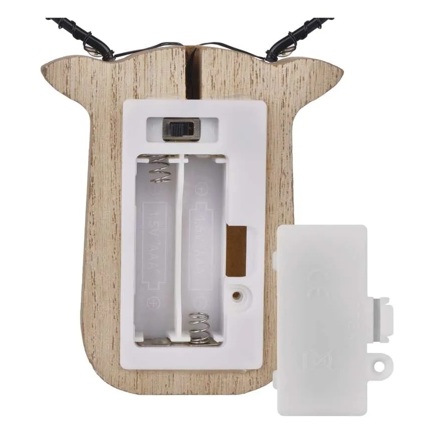 LED kalėdinė dekoracija 8xLED/2xAAA šiaurės elnias