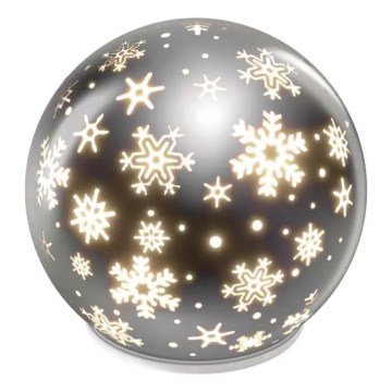 LED kalėdinė dekoracija LED/0,3W/3xAA kamuolys skersmuo 12 cm