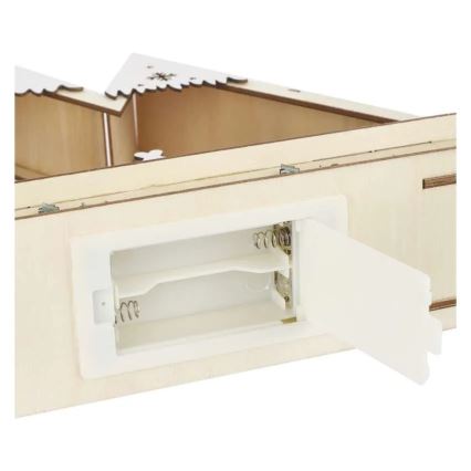 LED kalėdinė dekoracija LED/0,6W/2xAA kalėdinis peizažas