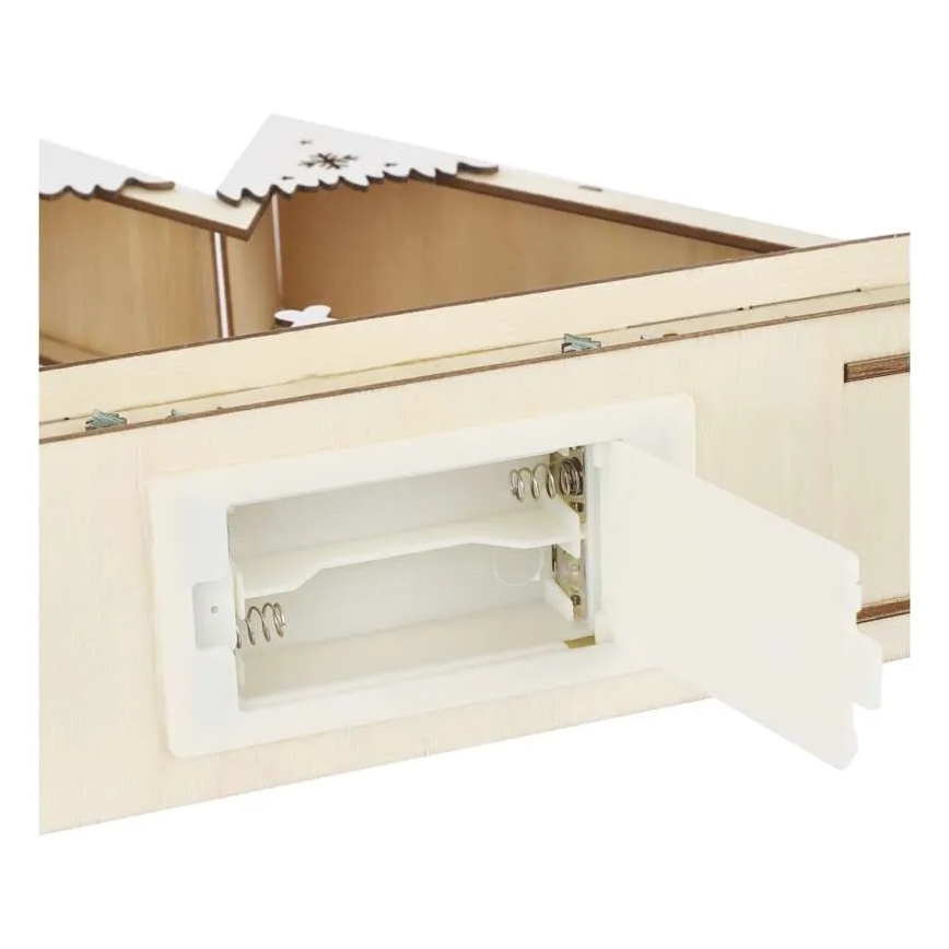 LED kalėdinė dekoracija LED/0,6W/2xAA kalėdinis peizažas