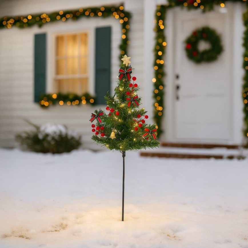 LED Kalėdinė dekoracija LED/1W/230V 75 cm IP44 žalia