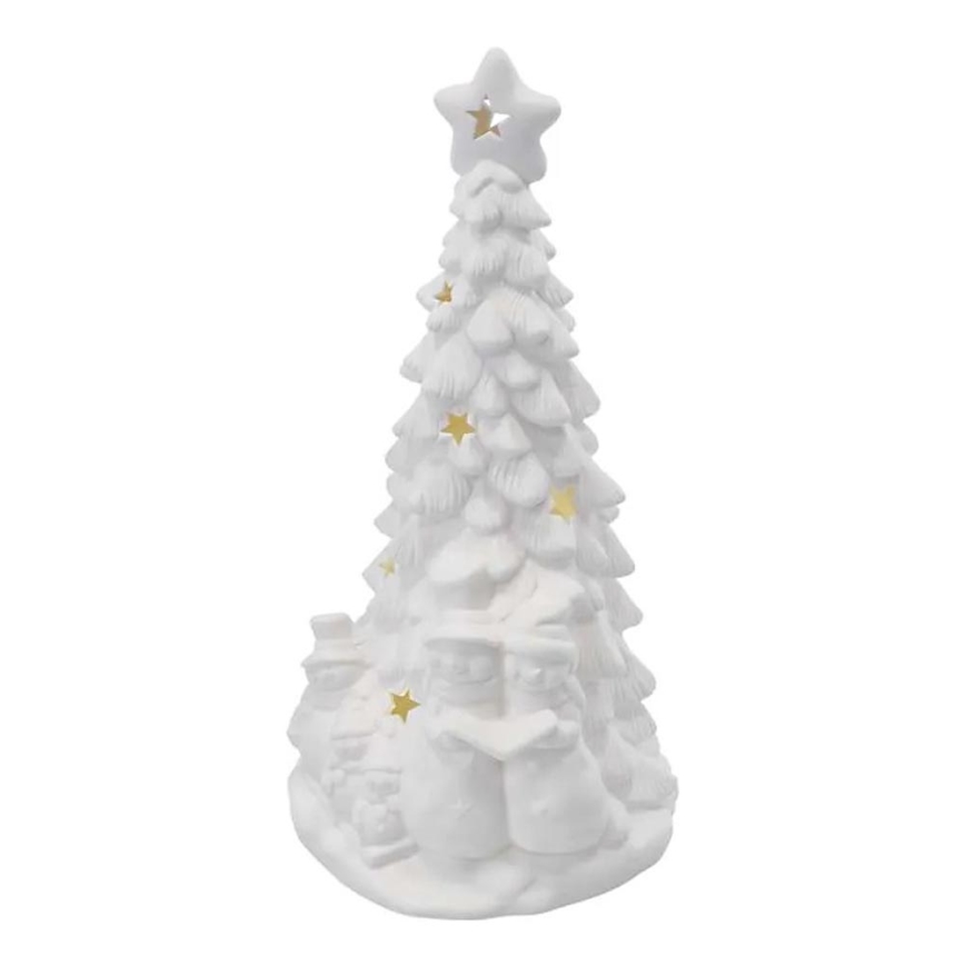 LED kalėdinė dekoracija LED/2xAA – šiltai balta eglutė