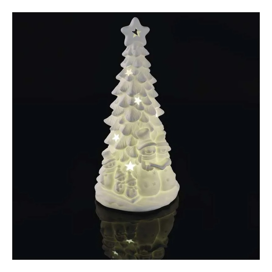 LED kalėdinė dekoracija LED/2xAA – šiltai balta eglutė