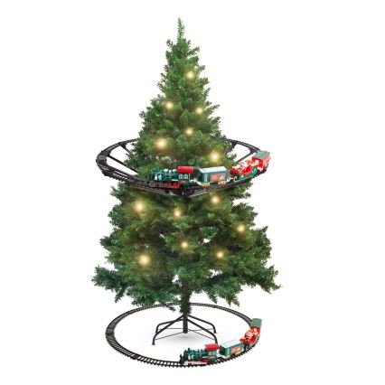 LED Kalėdinė dekoracija LED/2xAA skersmuo 80 cm traukinukas ant eglutės