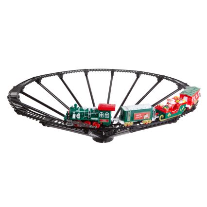 LED Kalėdinė dekoracija LED/2xAA skersmuo 80 cm traukinukas ant eglutės