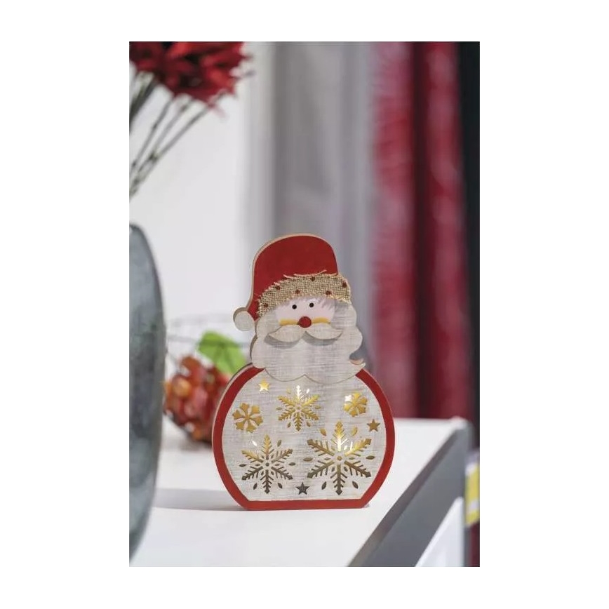 LED kalėdinė dekoracija LED/2xAAA Santa