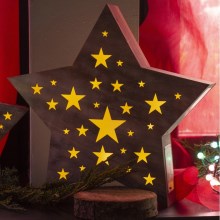 LED kalėdinė dekoracija LED/2xAAA žvaigždė