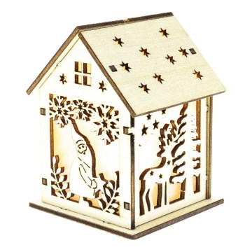 LED Kalėdinė dekoracija, LED/2xLR44, šiltai balta