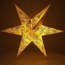 LED Kalėdinė dekoracija LED/3xAA aukso žvaigždė