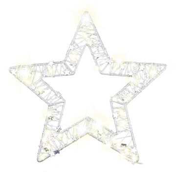 LED Kalėdinė dekoracija LED/3xAA/šilta balta žvaigždė