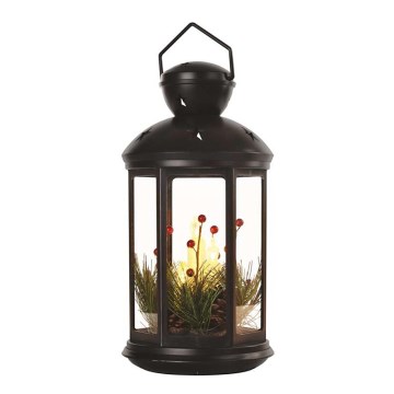 LED Kalėdinė dekoracija LED/3xAAA juoda