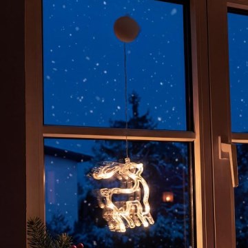 LED Kalėdinė dekoracija LED/3xAAA/šilta balta elnias