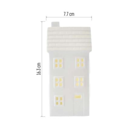 LED kalėdinė dekoracija LED/CR2032 namelis