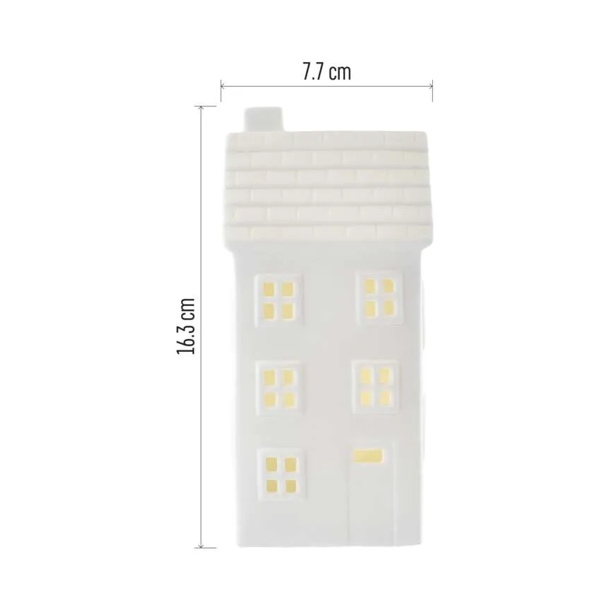 LED kalėdinė dekoracija LED/CR2032 namelis
