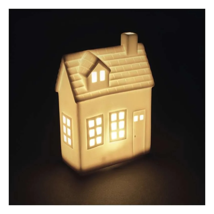 LED kalėdinė dekoracija LED/CR2032 namelis