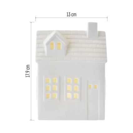 LED kalėdinė dekoracija LED/CR2032 namelis