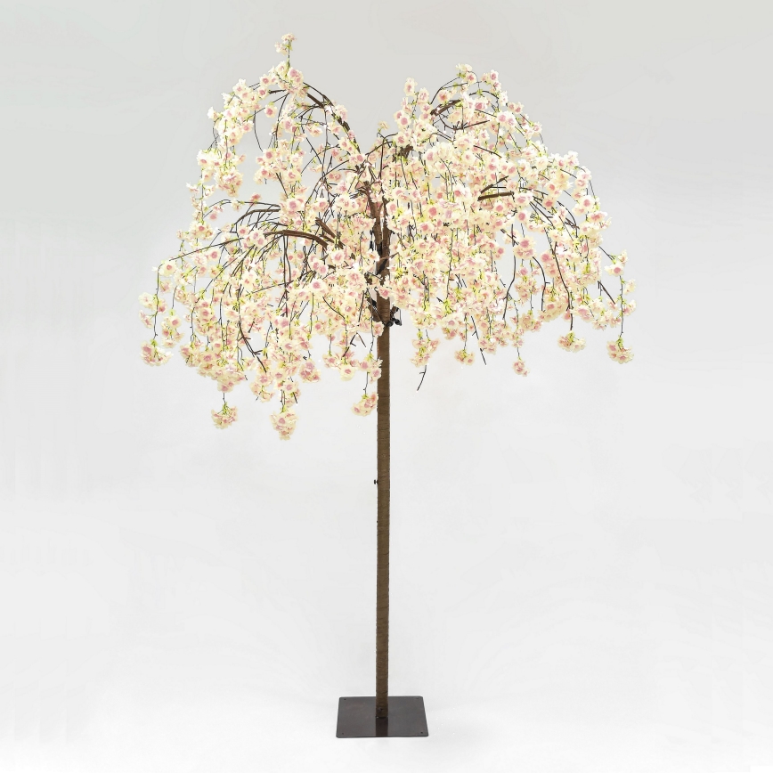 LED Kalėdinė dekoratyvinė dirbtinė eglutė CHERRY TREE 288xLED/230V 2,5 m vyšnia