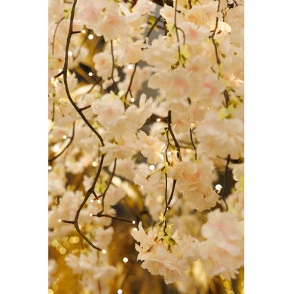 LED Kalėdinė dekoratyvinė dirbtinė eglutė CHERRY TREE 288xLED/230V 2,5 m vyšnia