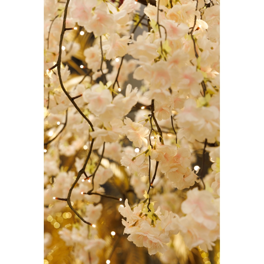 LED Kalėdinė dekoratyvinė dirbtinė eglutė CHERRY TREE 288xLED/230V 2,5 m vyšnia