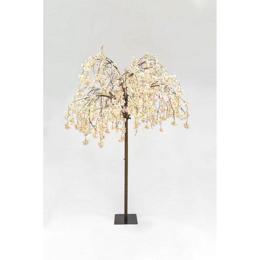 LED Kalėdinė dekoratyvinė dirbtinė eglutė CHERRY TREE 288xLED/230V 2,5 m vyšnia