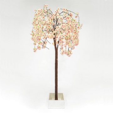 LED Kalėdinė dekoratyvinė dirbtinė eglutė CHERRY TREE 84xLED/230V 1,7 m vyšnia