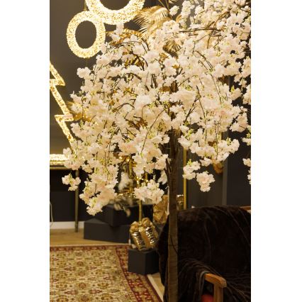 LED Kalėdinė dekoratyvinė dirbtinė eglutė CHERRY TREE 84xLED/230V 1,7 m vyšnia