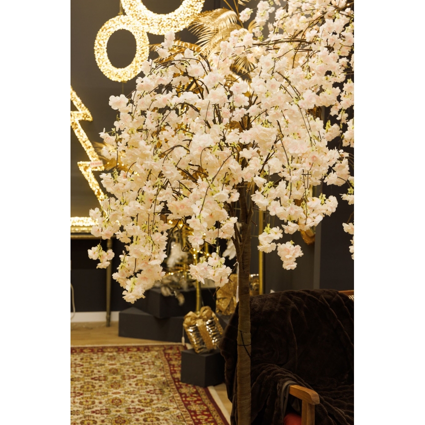 LED Kalėdinė dekoratyvinė dirbtinė eglutė CHERRY TREE 84xLED/230V 1,7 m vyšnia