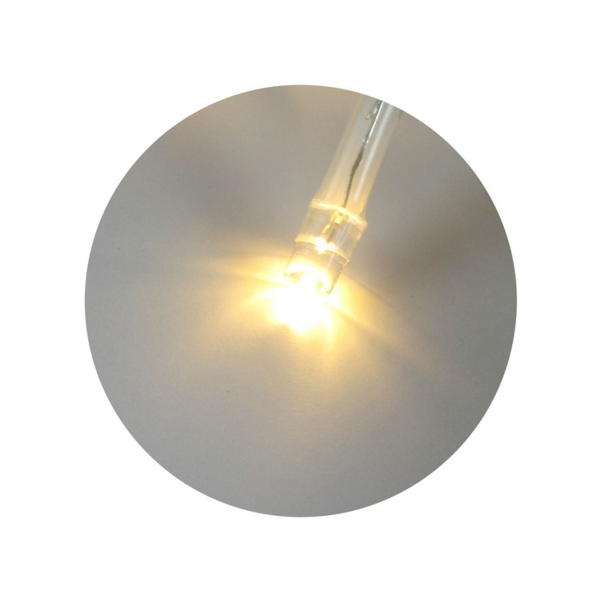LED kalėdinė girlianda 20 LED/2 funkcijos, 2,4 m, šiltai balta