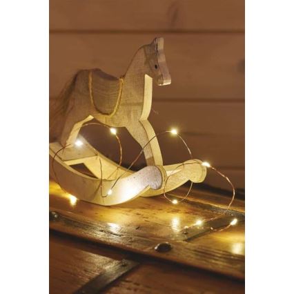 LED Kalėdinė girlianda 20xLED/2,4m šilta balta