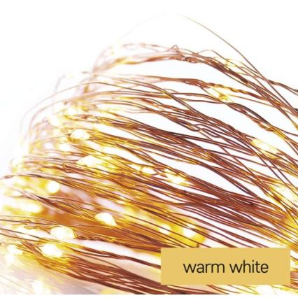 LED Kalėdinė girlianda 20xLED/2,4m šilta balta