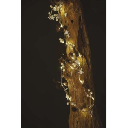 LED kalėdinė girlianda 20xLED/2xAA 2m
