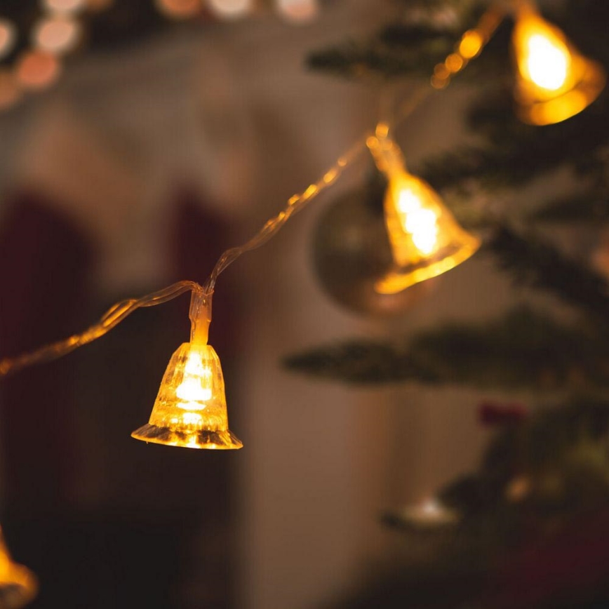 LED Kalėdinė girlianda 20xLED/3xAA 2,3m šiltai balta