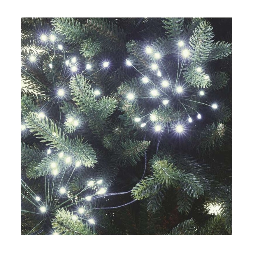 LED Kalėdinė girlianda 300xLED/8,2m šaltai balta