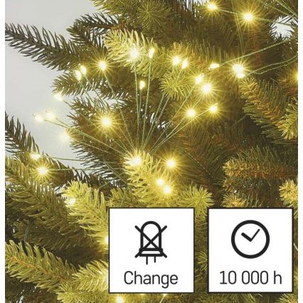 LED Kalėdinė girlianda 300xLED/8,2m šiltai balta