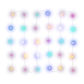 LED kalėdinė girlianda 30xLED/2xAA 3,3m daugiaspalvė