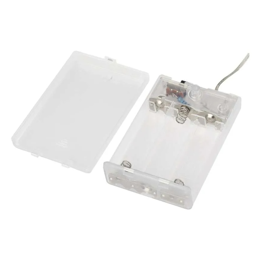 LED Kalėdinė girlianda 40xLED/3xAA 1,5 m šiltai balta