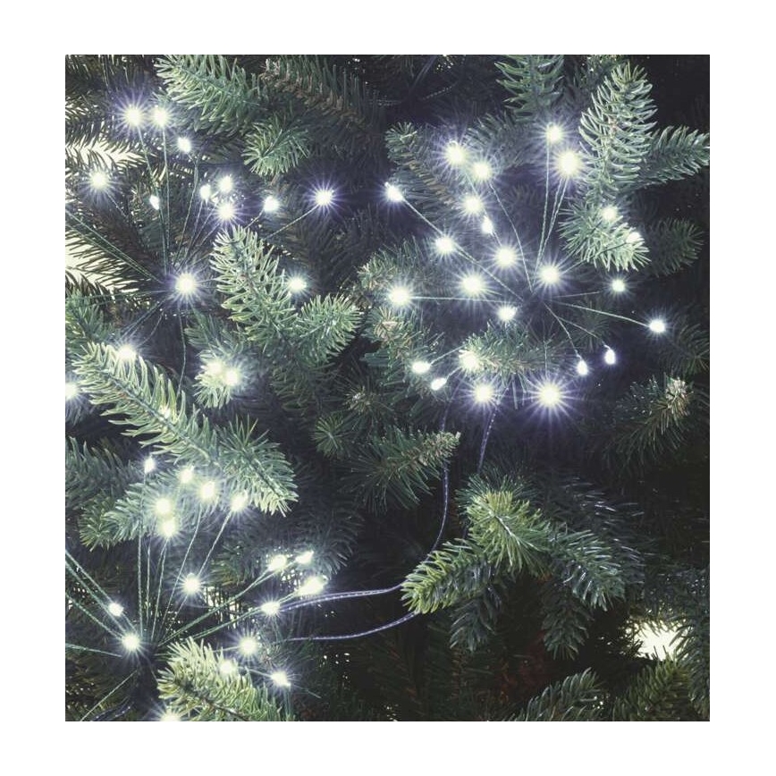 LED Kalėdinė girlianda 450xLED/11m šaltai balta
