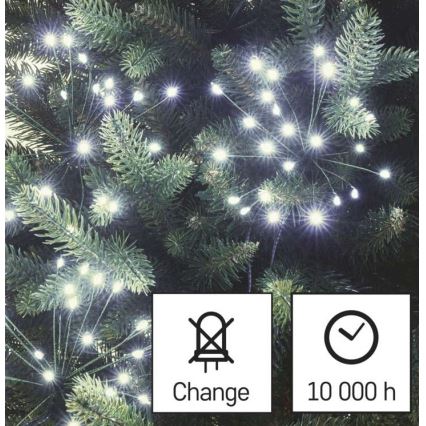 LED Kalėdinė girlianda 450xLED/11m šaltai balta