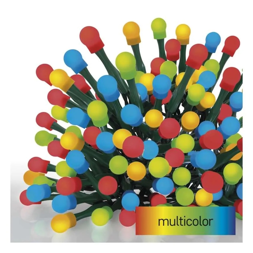 LED Kalėdinė girlianda 480 LED, 8 funkcijų, 53 m, IP44, daugiaspalvė