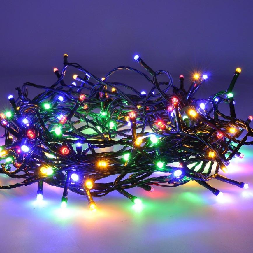 LED Kalėdinė girlianda 50xLED/8 funkcijos 8m IP44 daugiaspalvė