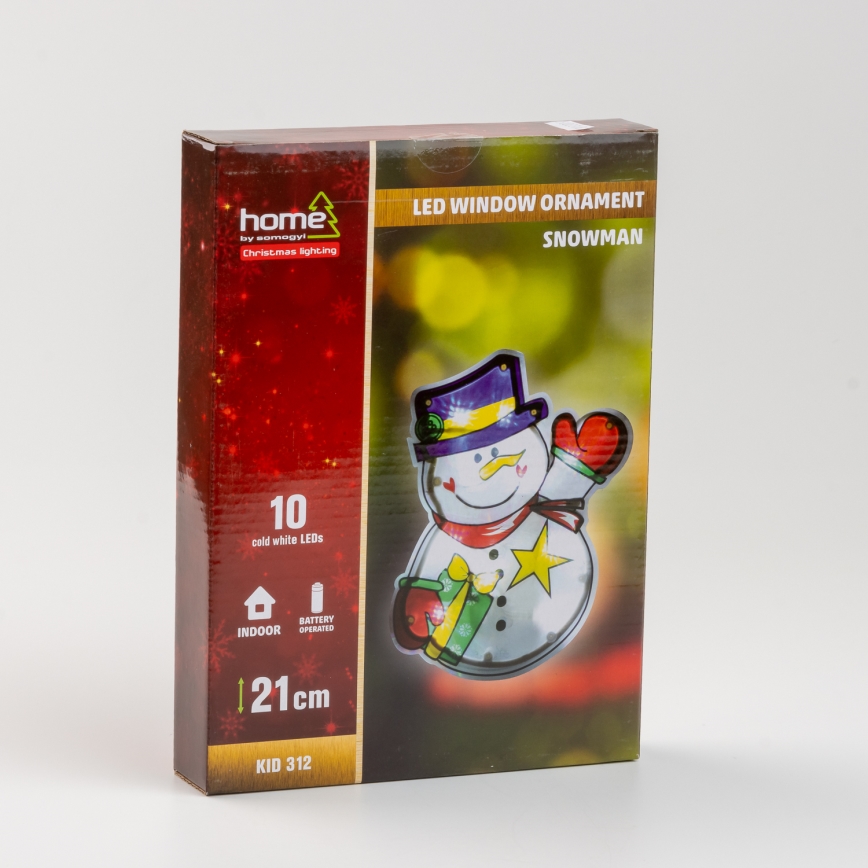LED Kalėdinė lango dekoracija 10xLED/3xAAA