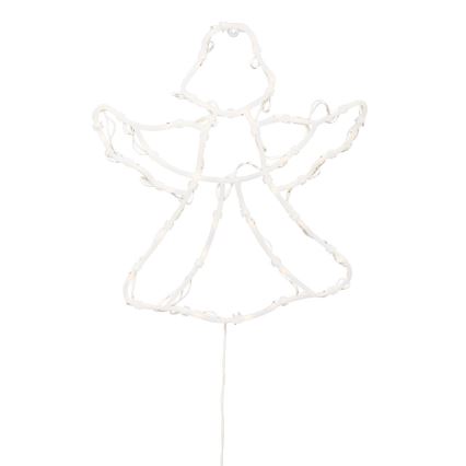 LED Kalėdinė lango dekoracija 35xLED/230V IP44 angelas šiltai balta