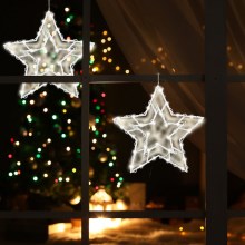 LED Kalėdinė lango dekoracija 35xLED/3xAA šiltai balta