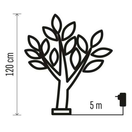 LED Kalėdinė lauko dekoracija 48xLED/3,6W/230V IP44