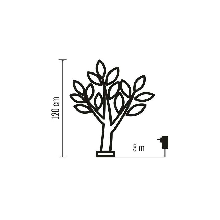 LED Kalėdinė lauko dekoracija 48xLED/3,6W/230V IP44