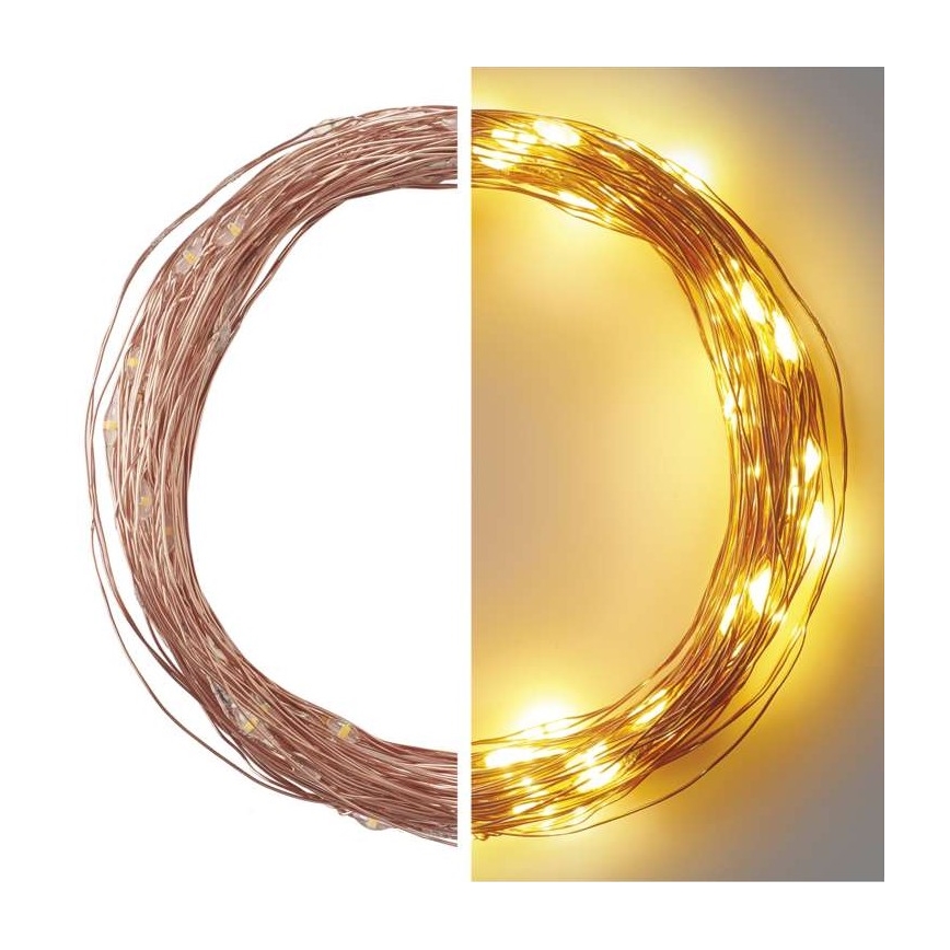 LED Kalėdinė lauko girlianda 100xLED/15m IP44 šiltai balta