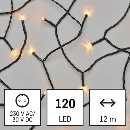 LED Kalėdinė lauko girlianda 120xLED/17m IP44 vintažinė