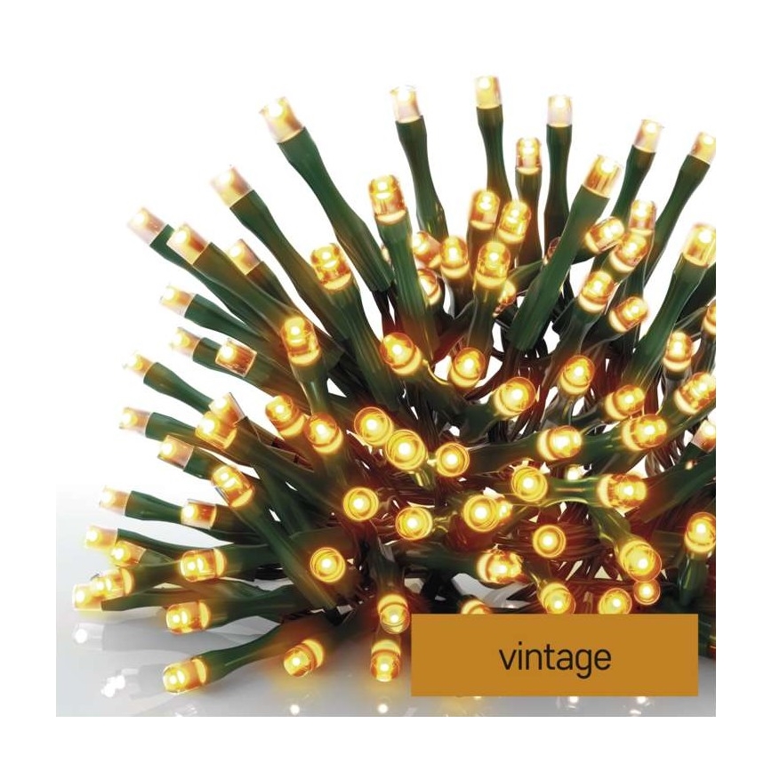 LED Kalėdinė lauko girlianda 120xLED/17m IP44 vintažinė