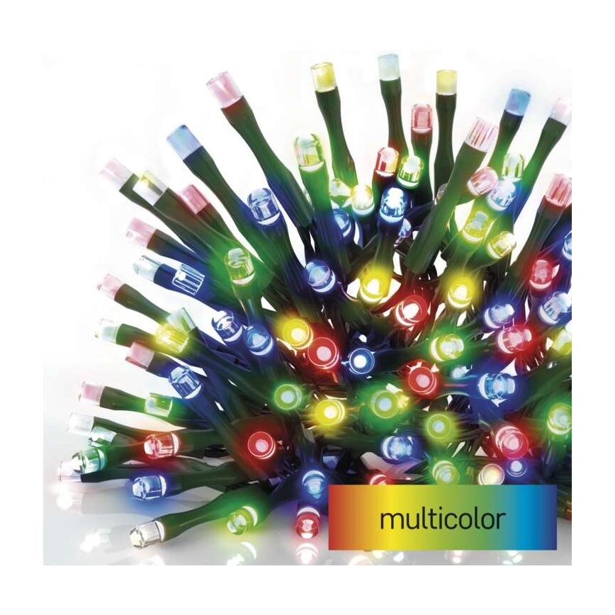 LED Kalėdinė lauko girlianda 120xLED/8 režimai 17m IP44 daugiaspalvė