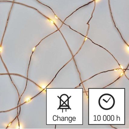 LED Kalėdinė lauko girlianda 150xLED/20m IP44 šiltai balta